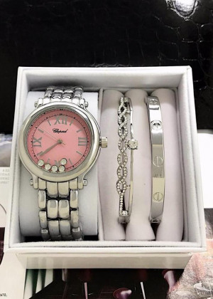 Подарочный набор часы, 2 браслета, коробка + пакет 1599733