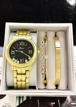 Подарочный набор часы, 2 браслета, коробка + пакет 1599734