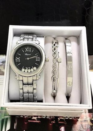 Подарочный набор часы, 2 браслета, коробка + пакет 1599735