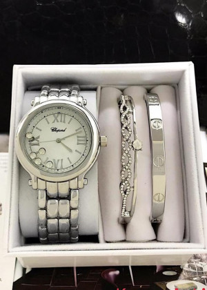Подарочный набор часы, 2 браслета, коробка + пакет 1599737