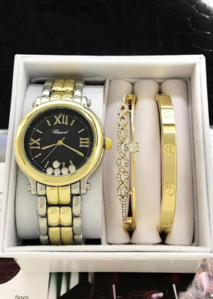 Подарочный набор часы, 2 браслета, коробка + пакет 1599738