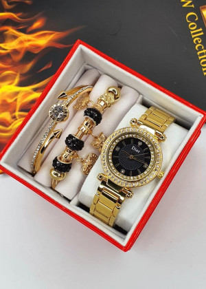 Подарочный набор часы, 2 браслета и коробка 1601972
