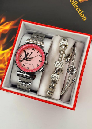 Подарочный набор часы, 2 браслета и коробка 1601975
