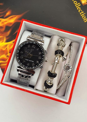 Подарочный набор часы, 2 браслета и коробка 1601976