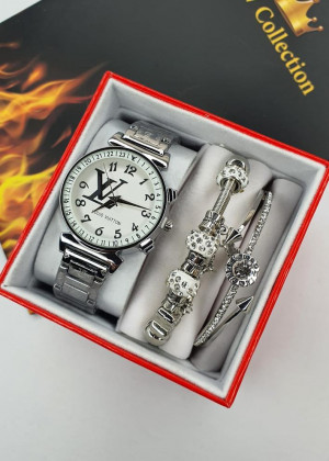 Подарочный набор часы, 2 браслета и коробка 1601977