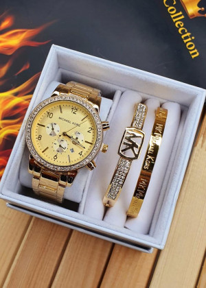 Подарочный набор часы, 2 браслета и коробка 1602285