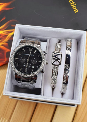 Подарочный набор часы, 2 браслета и коробка 1602287