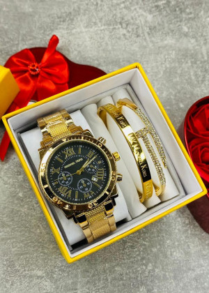 Подарочный набор часы, 2 браслета и коробка 1675270