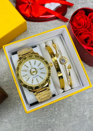Подарочный набор часы, 2 браслета и коробка 1675281