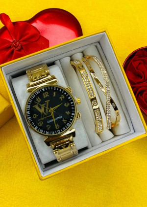 Подарочный набор часы, 2 браслета и коробка 1676707