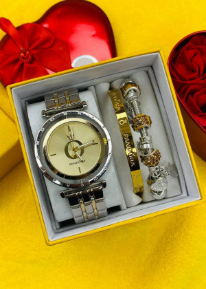 Подарочный набор часы, 2 браслета и коробка 1676709