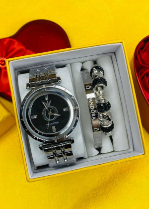 Подарочный набор часы, 2 браслета и коробка 1676710