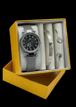 Подарочный набор часы, 2 браслета и коробка 1762133