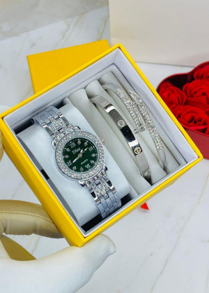 Подарочный набор часы, 2 браслета и коробка 1780002