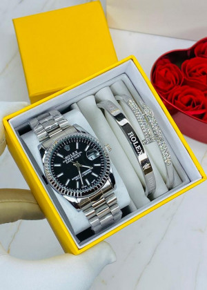 Подарочный набор часы, 2 браслета и коробка 1780005