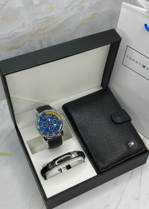 Подарочный набор часы, браслет, кошелёк и коробка 1785578