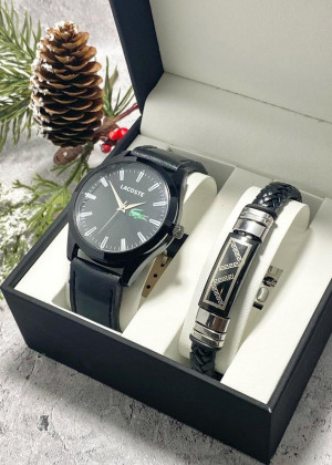Подарочный набор часы, браслет и коробка 1812472