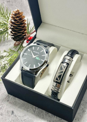 Подарочный набор часы, браслет и коробка 1812475