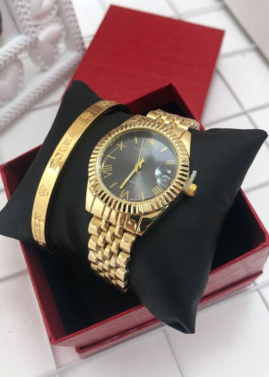 Подарочный набор для женщин часы, браслет + коробка 2104987
