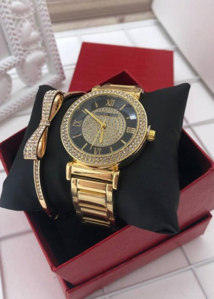 Подарочный набор для женщин часы, браслет + коробка 2130077