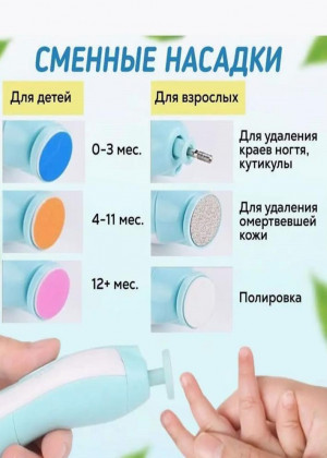 Триммер для ногтей детский для новорожденных 2306438