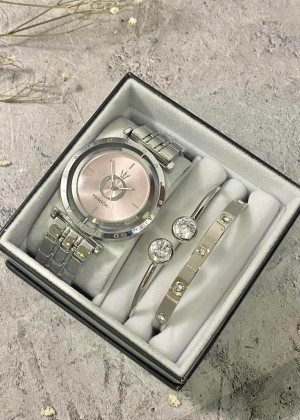 Подарочный набор для женщин часы, 2 браслета + коробка 2340870