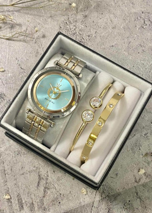 Подарочный набор для женщин часы, 2 браслета + коробка 2340874