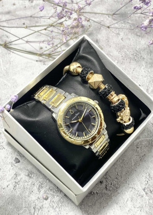Подарочный набор для женщин часы и браслет+ коробка 2340887