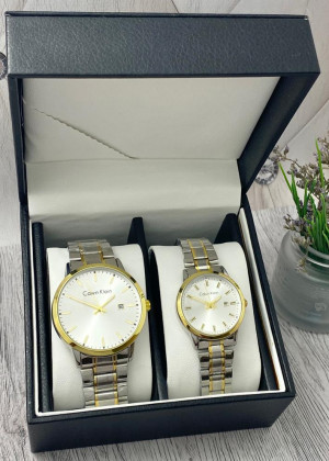 Подарочный набор часы для мужчин и для женщин + коробка 2340918
