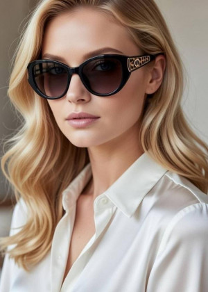 Набор женские солнцезащитные очки, коробка, чехол + салфетки 2350206