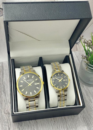 Подарочный набор часы для мужчин и для женщин + коробка 2351943