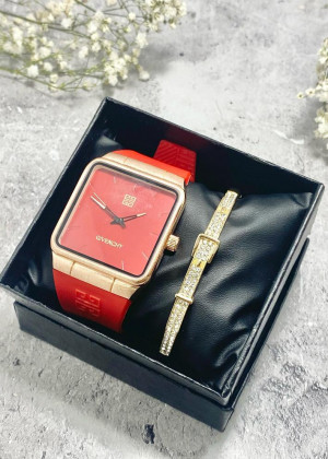 Подарочный набор для женщин часы и браслет+ коробка 2351967