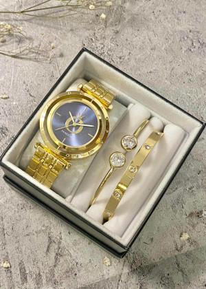 Подарочный набор для женщин часы, 2 браслета + коробка 2351990