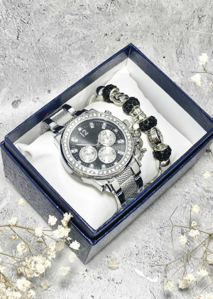 Подарочный набор для женщин часы и браслет+ коробка 2352001