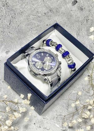 Подарочный набор для женщин часы и браслет+ коробка 2352002