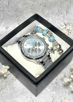 Подарочный набор для женщин часы и браслет+ коробка 2352003