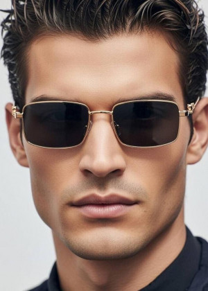 Набор мужские солнцезащитные очки, коробка, чехол + салфетки 2352264