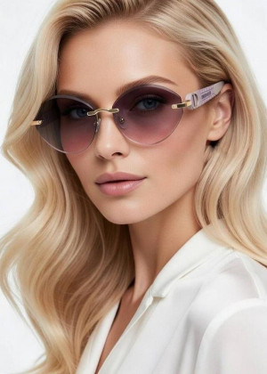 Набор женские солнцезащитные очки, коробка, чехол + салфетки 2352357