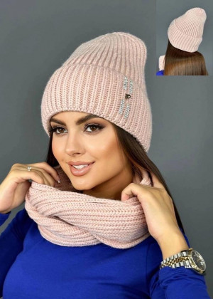 Шапка + шарф 2в1 2354597