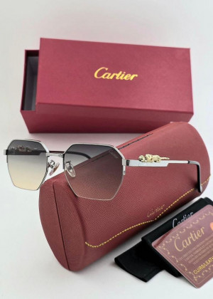 Набор женские солнцезащитные очки, коробка, чехол + салфетки 2356468