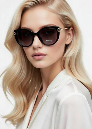 Набор женские солнцезащитные очки, коробка, чехол + салфетки 2356498