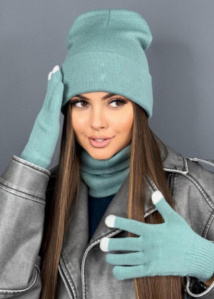 Шапка + шарф и перчатки 2360755