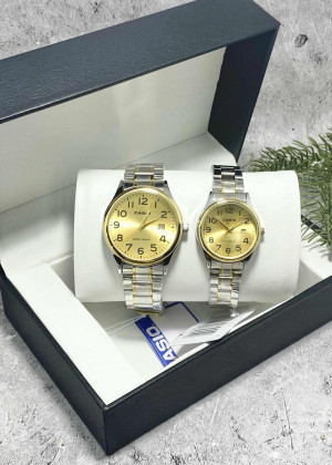 Подарочный набор часы для мужчин и для женщин + коробка 2361589
