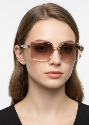 Набор женские солнцезащитные очки, коробка, чехол + салфетки 2362353