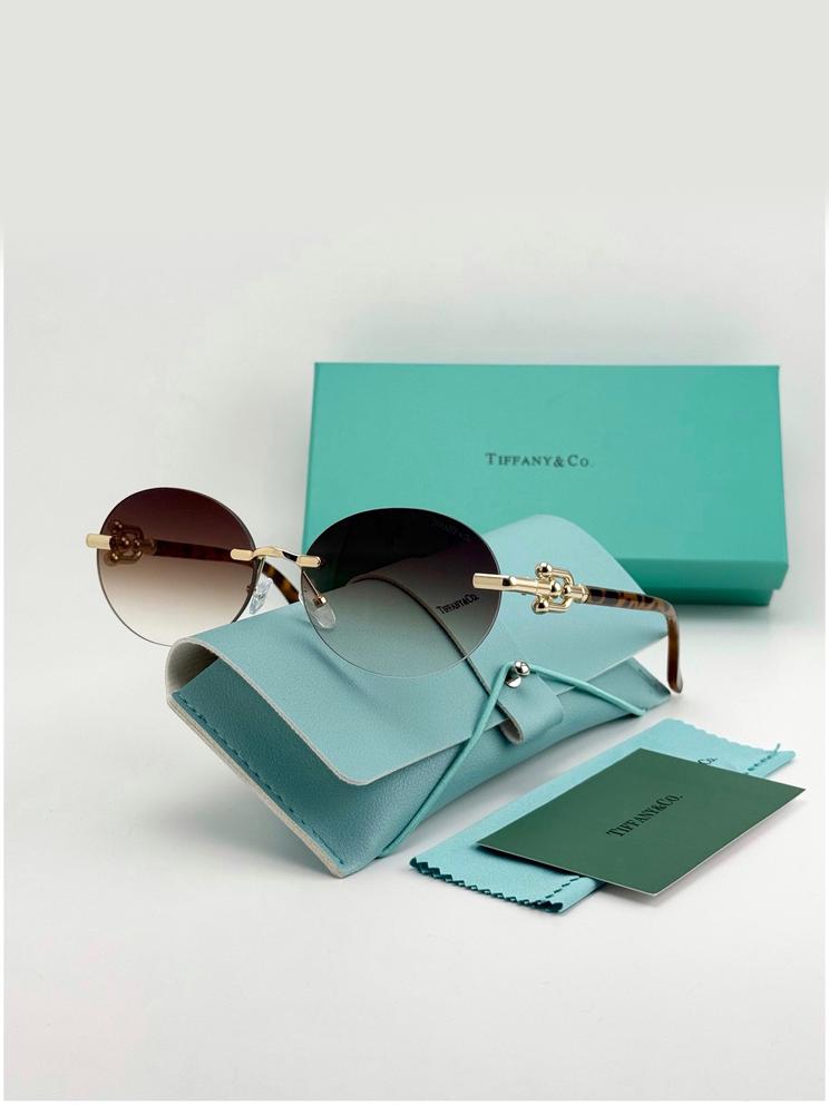 Набор женские солнцезащитные очки, коробка, чехол + салфетки 