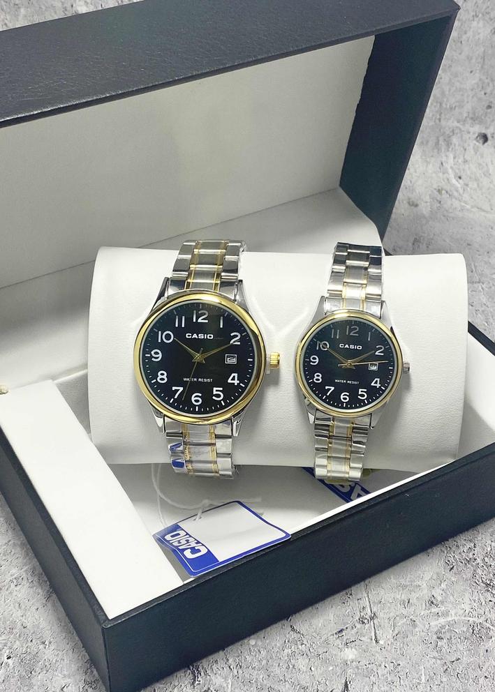 Подарочный набор часы для мужчин и для женщин + коробка 