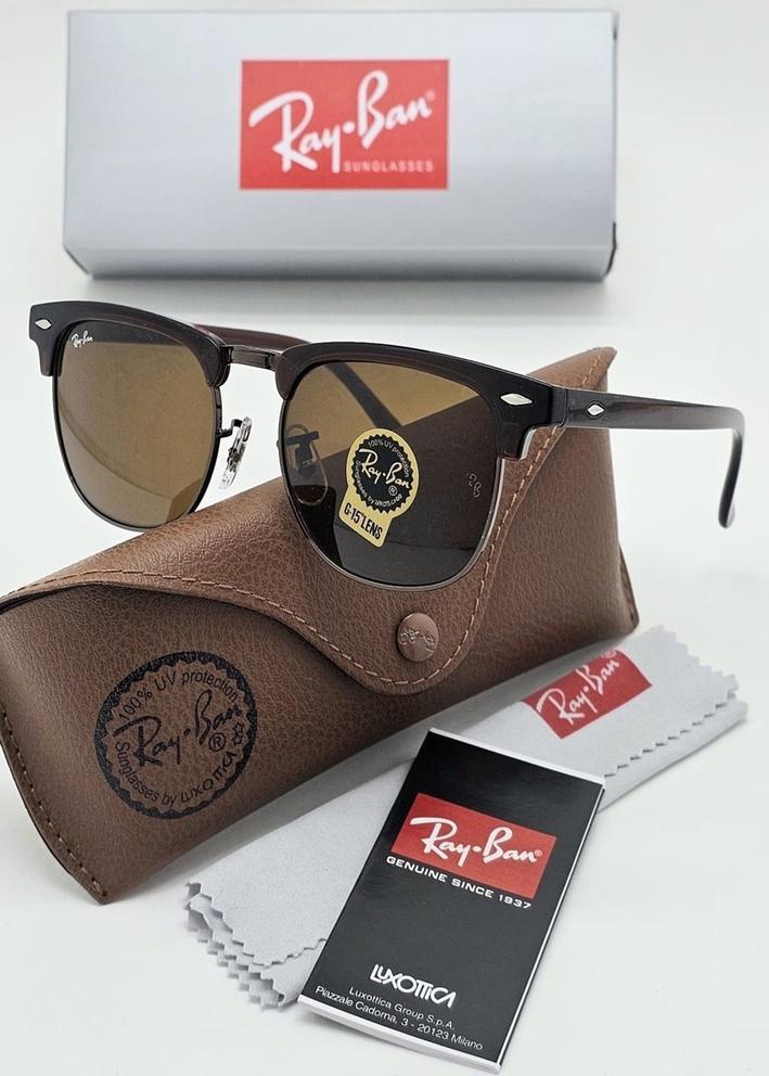 Набор мужские солнцезащитные очки, коробка, чехол + салфетки 