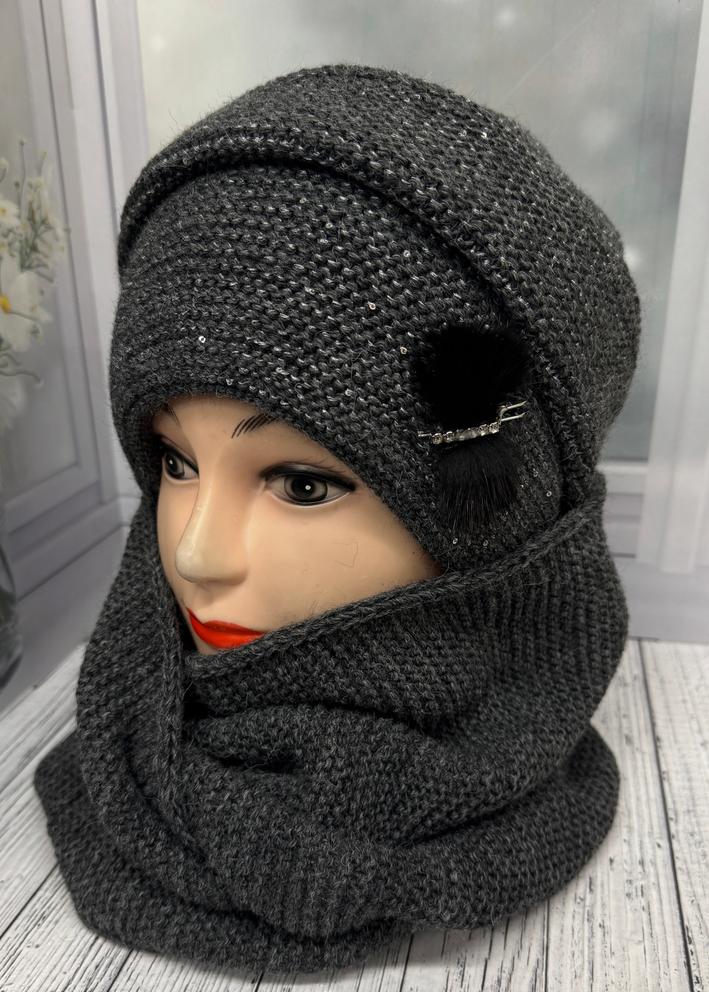 Шапка+шарф 