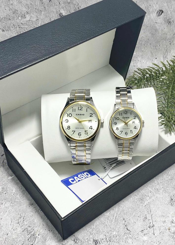 Подарочный набор часы для мужчин и для женщин + коробка 