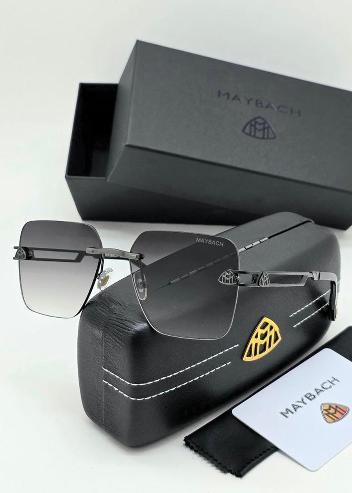 Набор мужские солнцезащитные очки, коробка, чехол + салфетки 